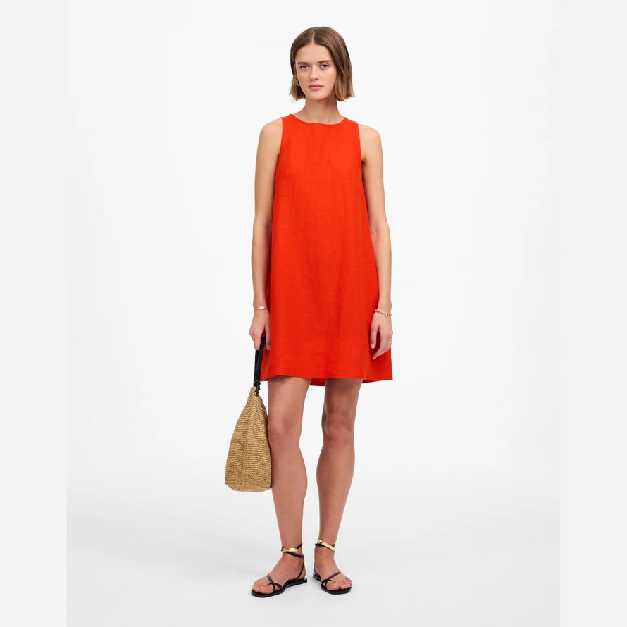 madewell mini shift kleid womens red