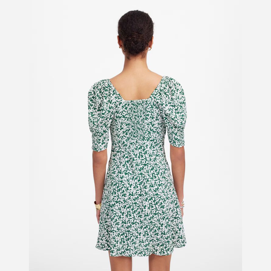 grün weiß madewell seamed v-ausschnitt mini kleid womens