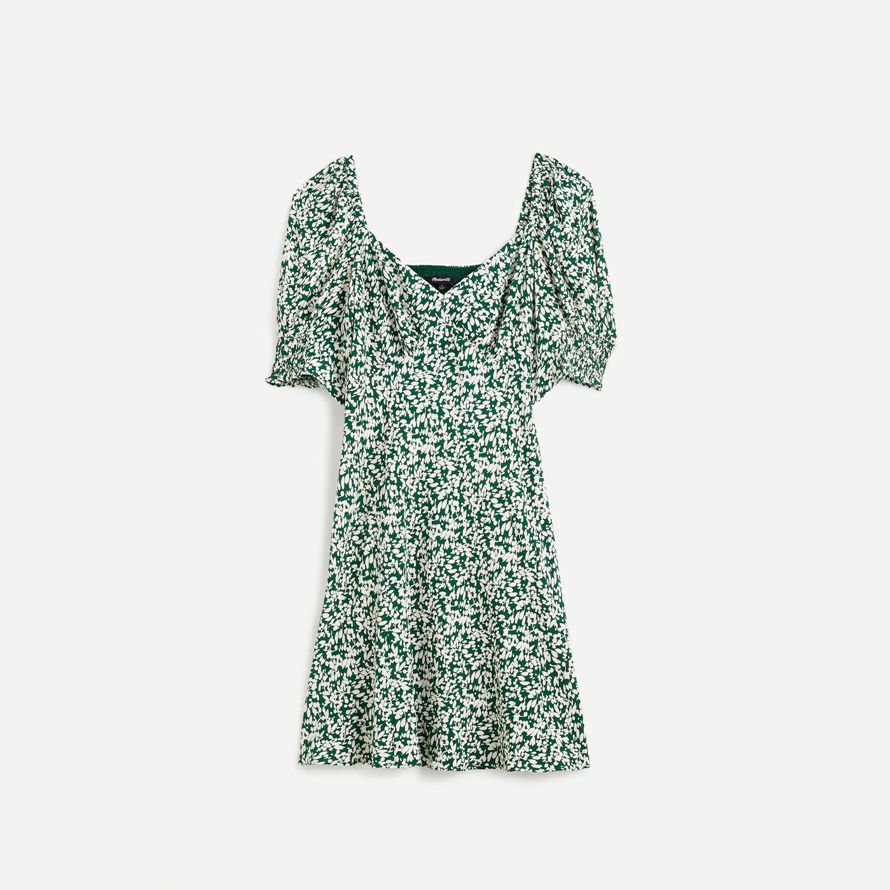 grün weiß madewell seamed v-ausschnitt mini kleid womens