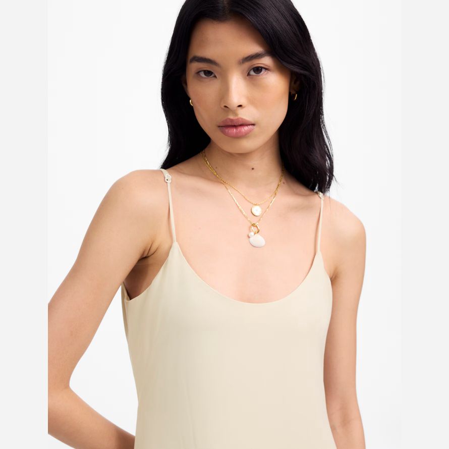 cream damen madewell leset ari scoopneck maxi tank dress