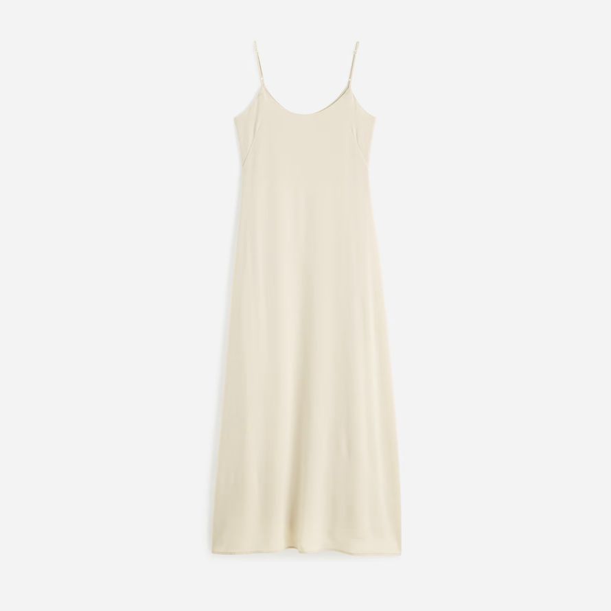 cream damen madewell leset ari scoopneck maxi tank dress