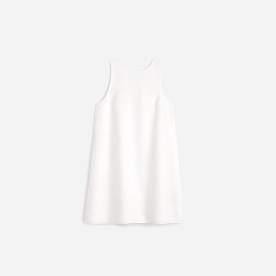 madewell mini shift kleid womens white