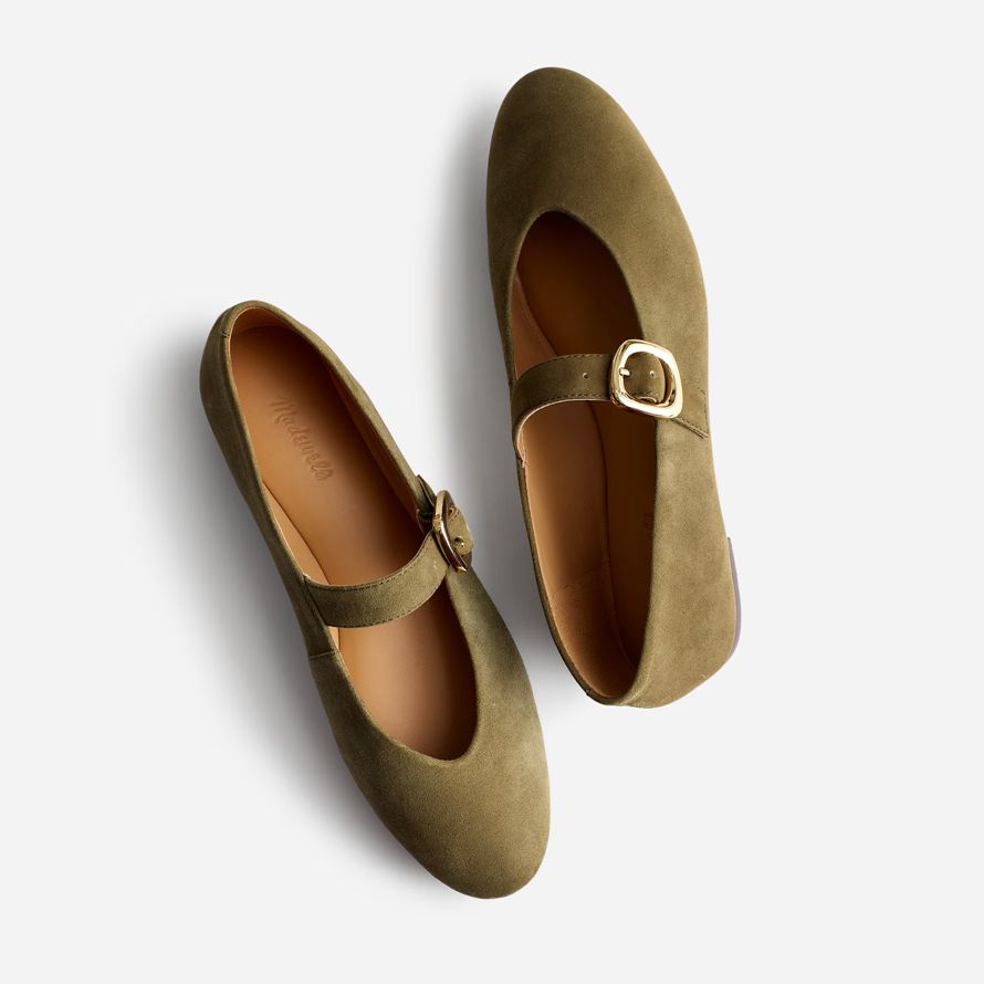 damen madewell die remy mary jane flats olive
