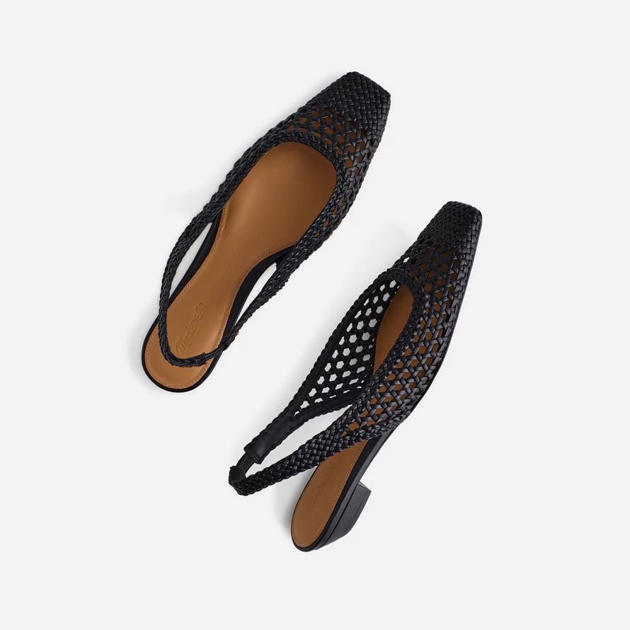 madewell die ophelia slingback damen flats schwarz