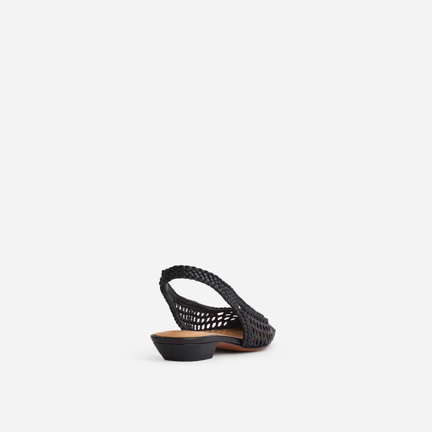 madewell die ophelia slingback damen flats schwarz