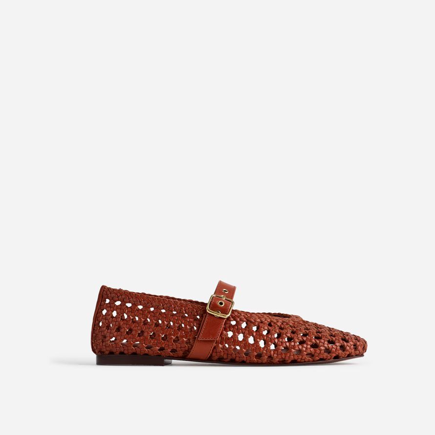 damen madewell die remy mary jane flats braun rot