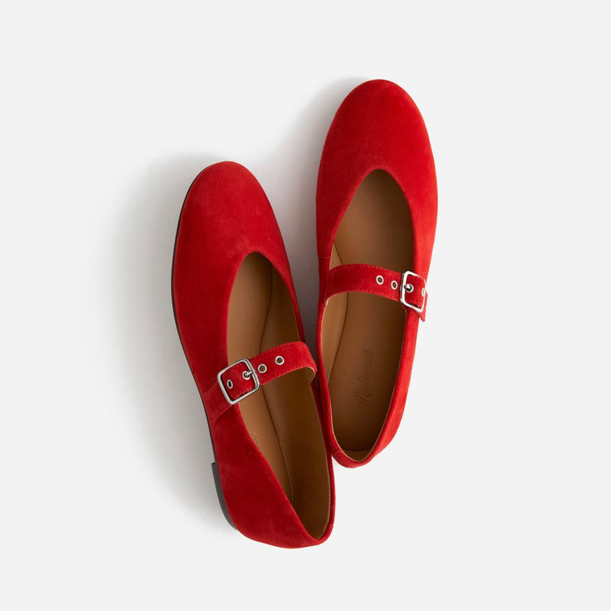 damen madewell die remy mary jane flats red