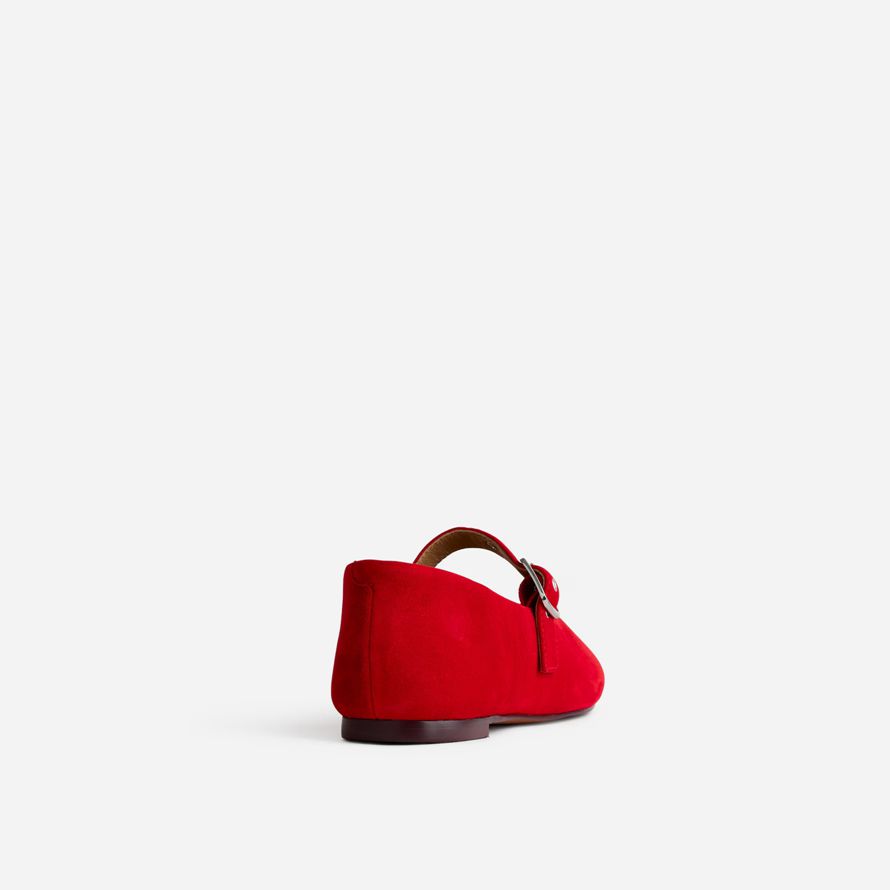 damen madewell die remy mary jane flats red