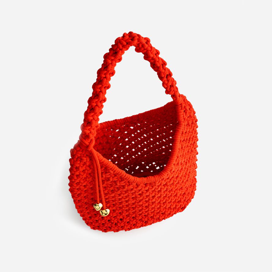 damen madewell die camren seil handtasche rot orange