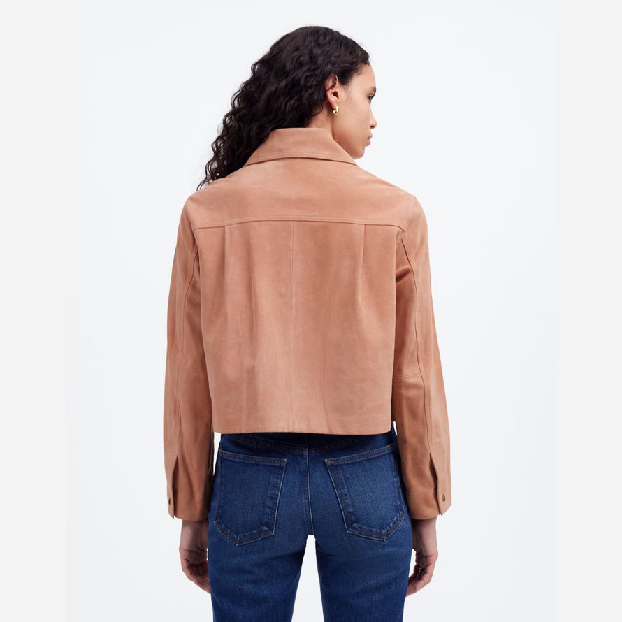 madewell ernte mühsam wildleder damen jacken light coral