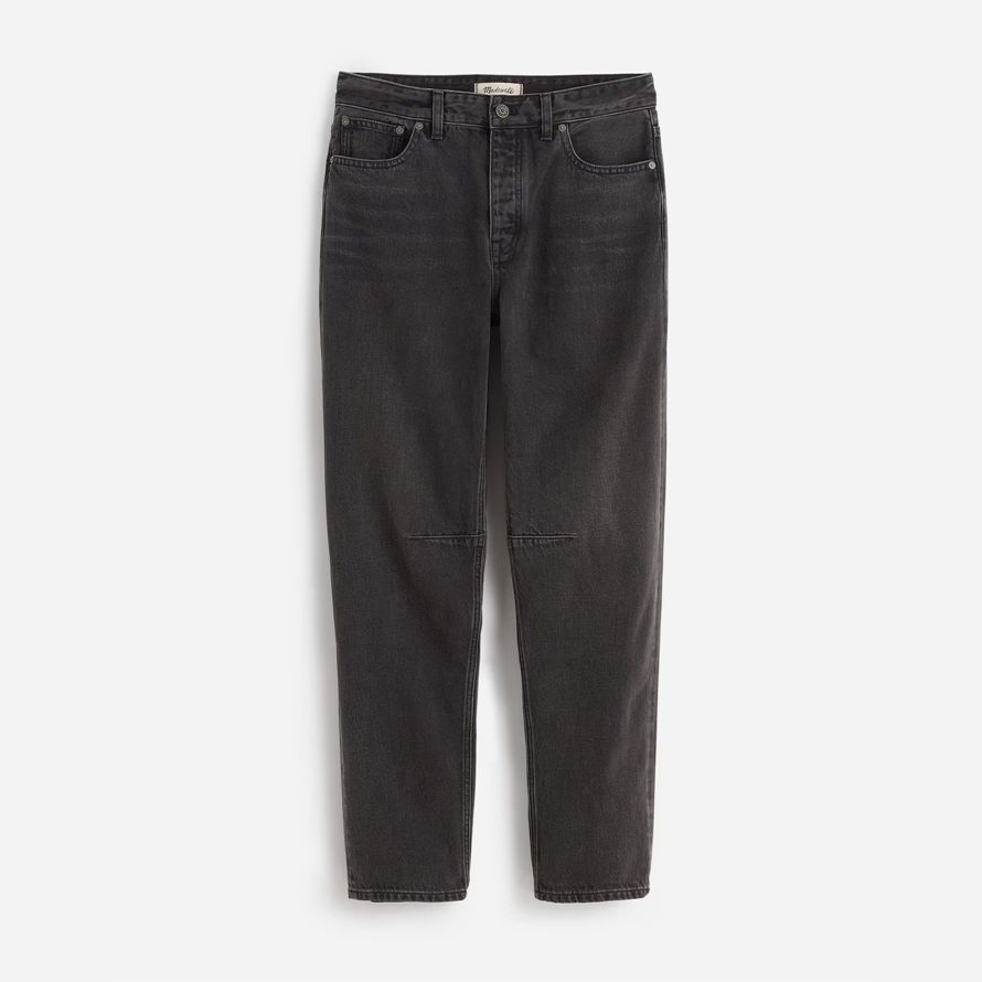 damen madewell schossen die barrel-leg jeans schwarz