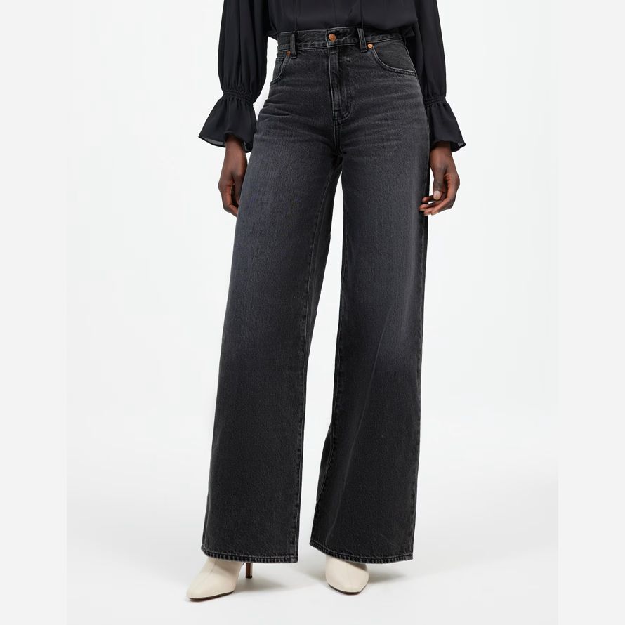 schwarz madewell superwide-leg womens jeans