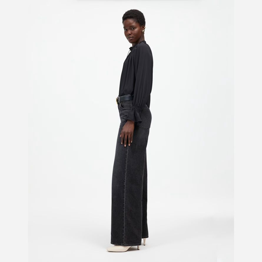 schwarz madewell superwide-leg womens jeans