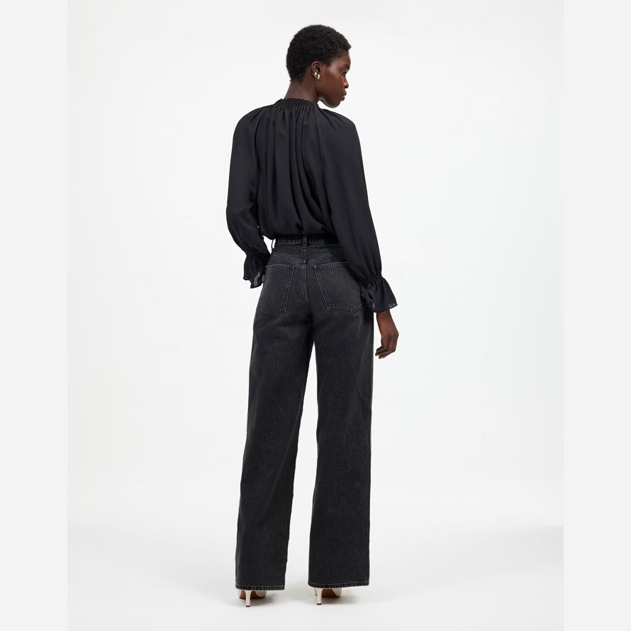 schwarz madewell superwide-leg womens jeans