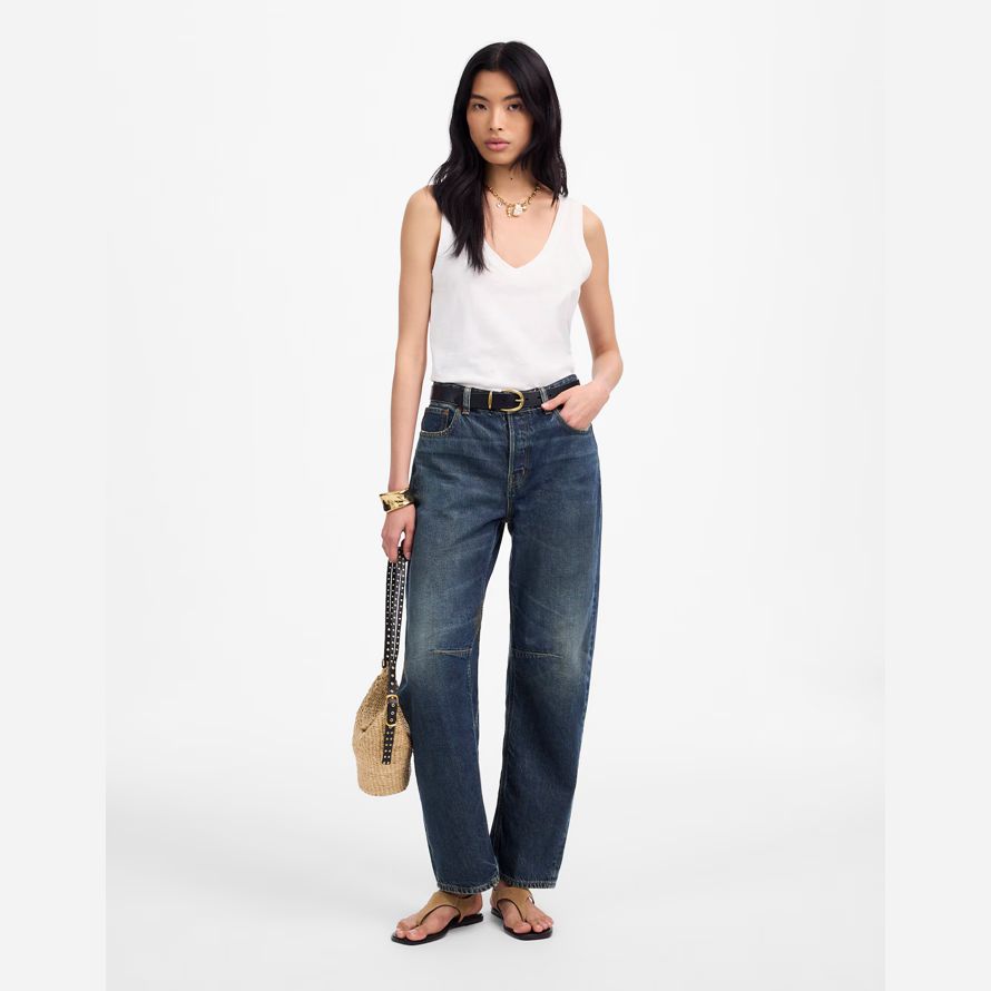 marine damen madewell schossen die barrel-leg jeans