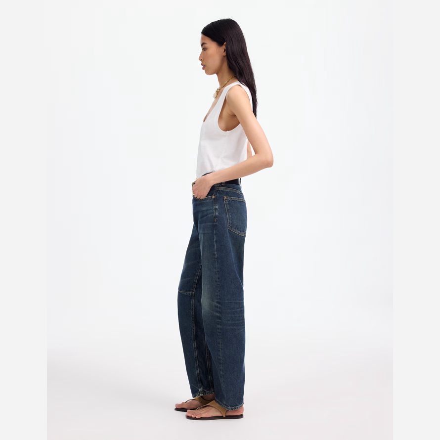marine damen madewell schossen die barrel-leg jeans