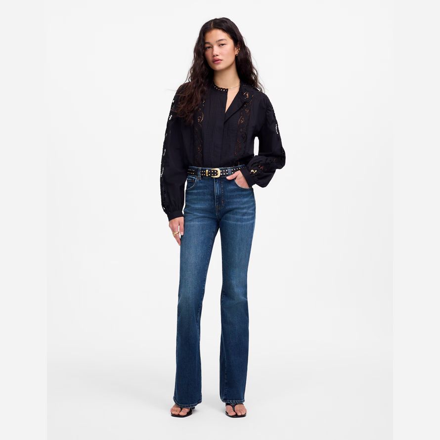 madewell vintage flare womens jeans blue