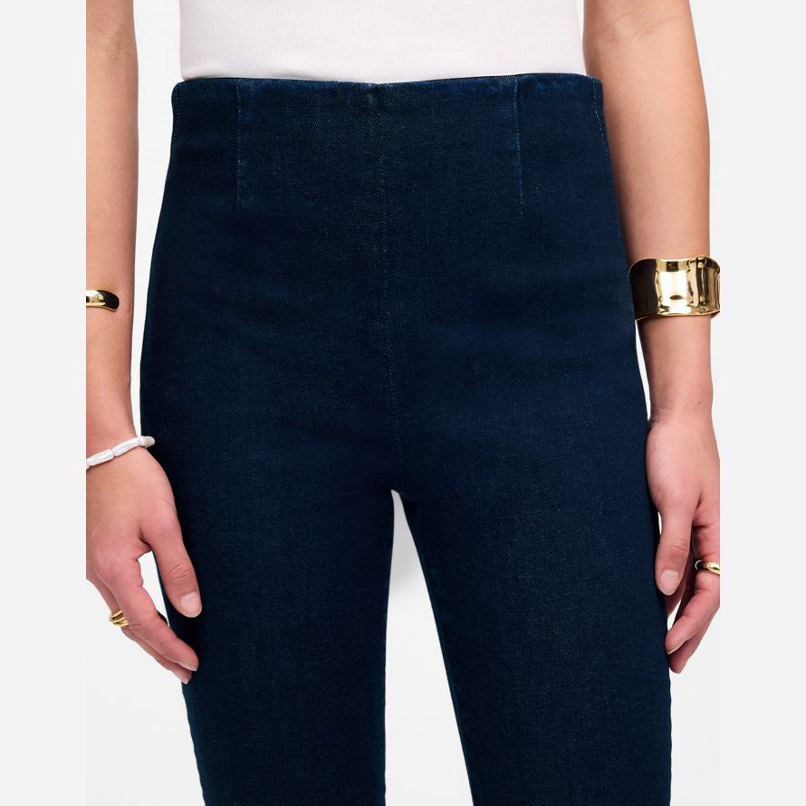 madewell slim crop wash damen jeans marine
