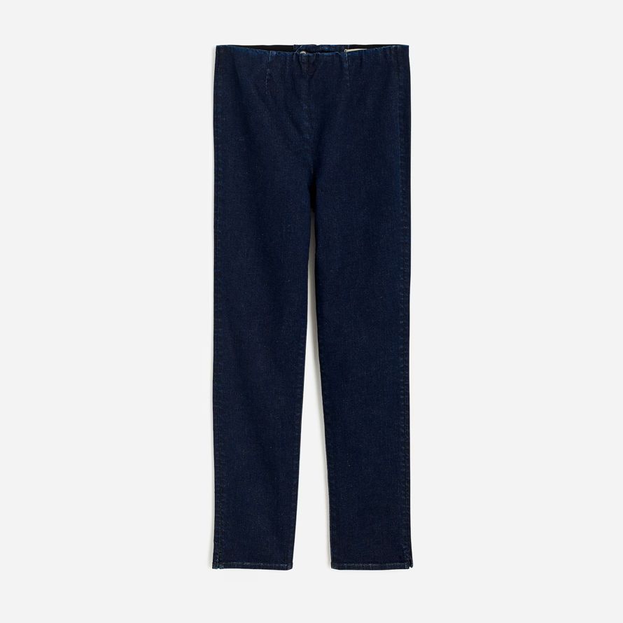 madewell slim crop wash damen jeans marine