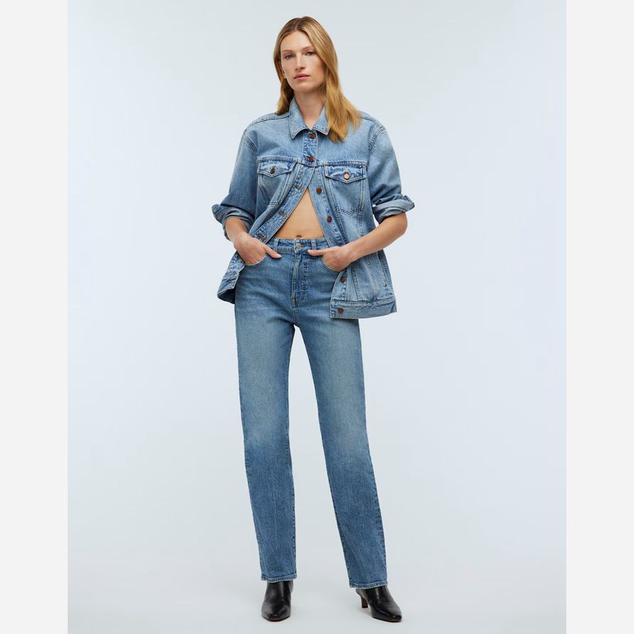 blau madewell den 90er jahren gerade damen jeans