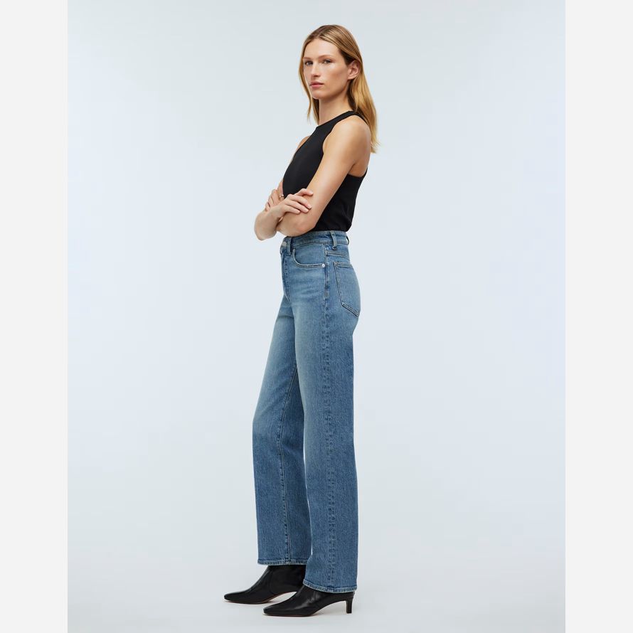 blau madewell den 90er jahren gerade damen jeans