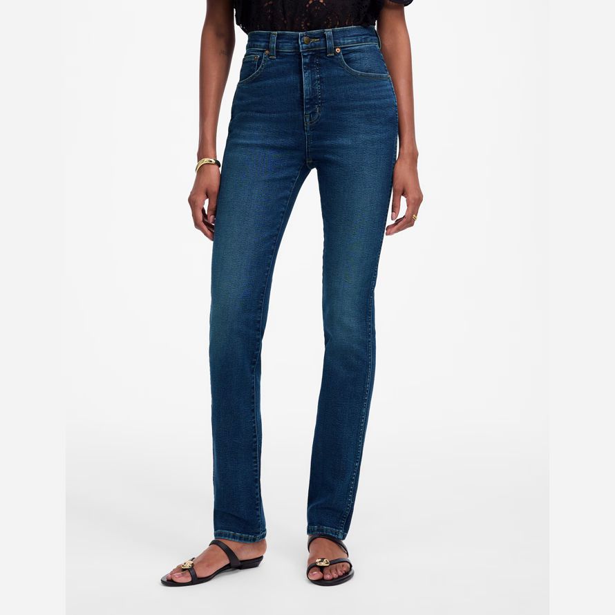 madewell den bleistift damen jeans dark blue