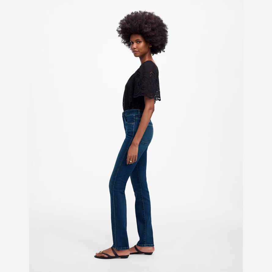 madewell den bleistift damen jeans dark blue