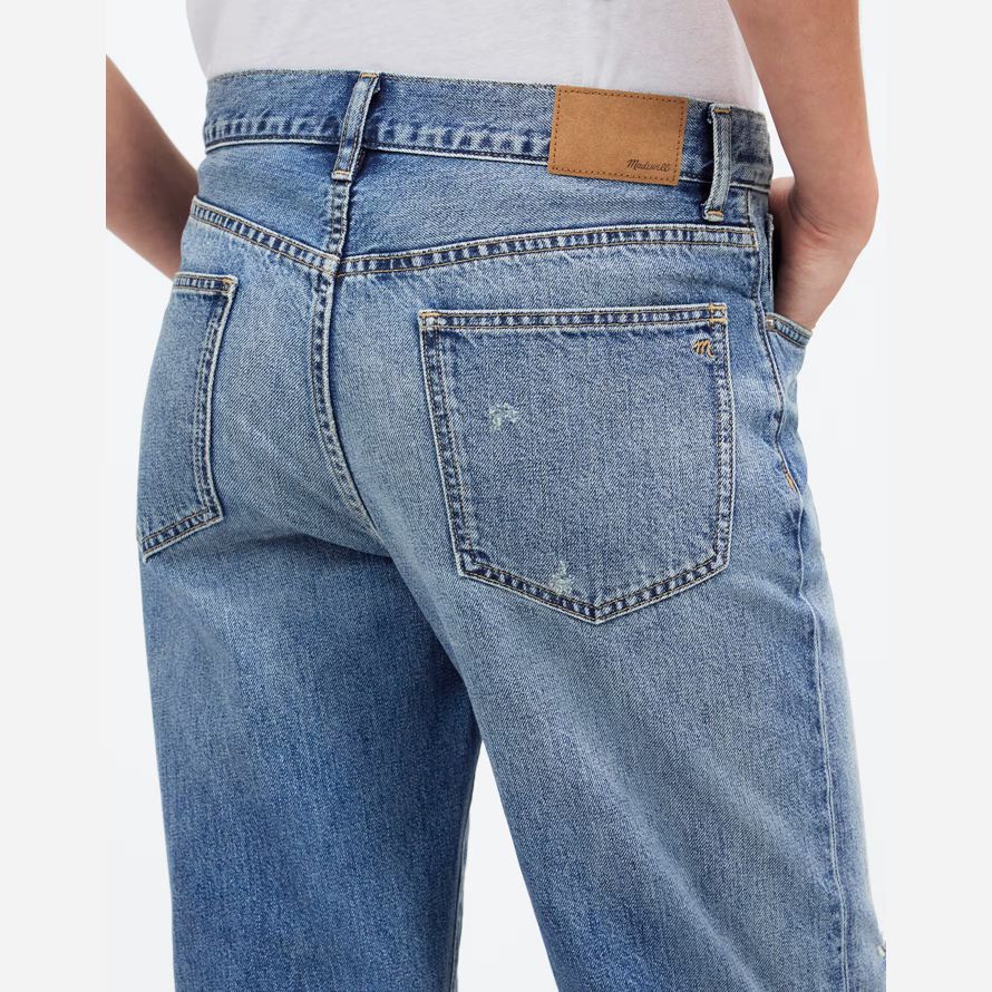 madewell x kaihara denim dean easy straight damen jeans blau