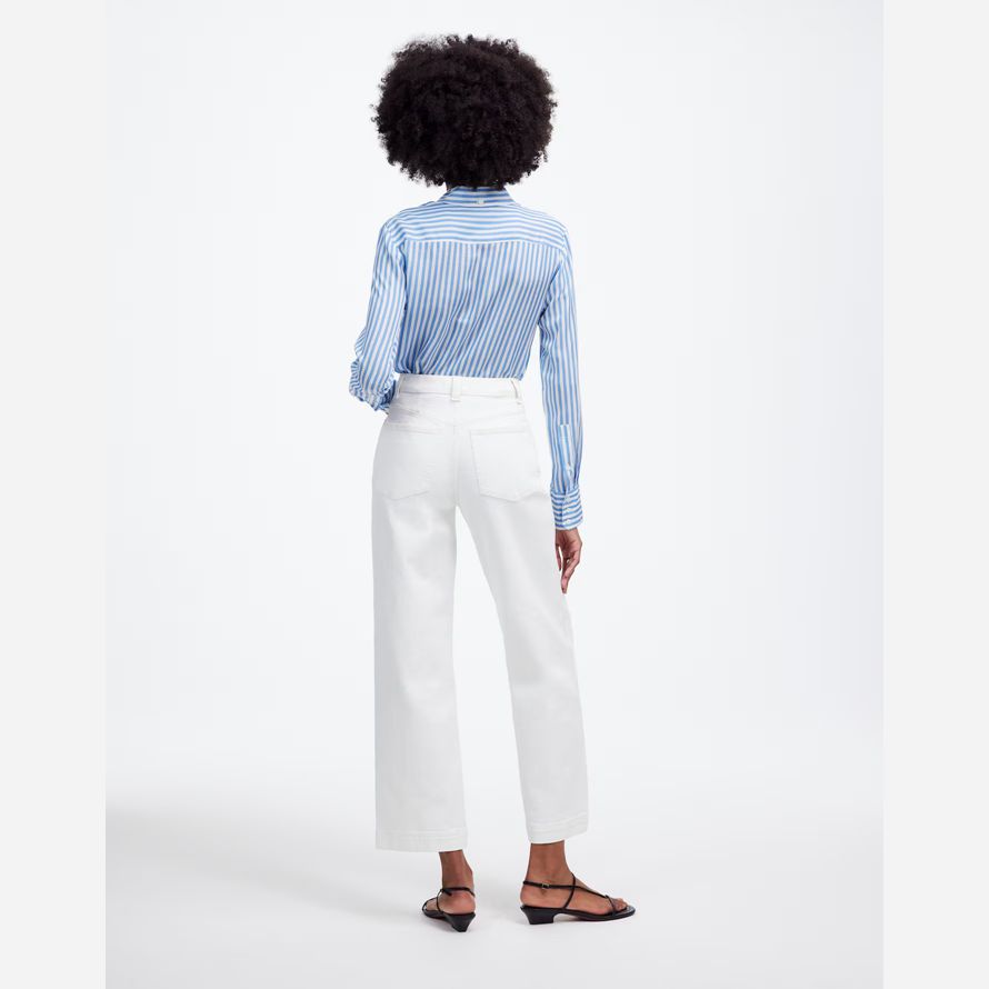 weiß damen madewell das perfekte vintage-wide-leg crop jeans