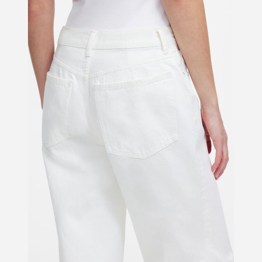 weiße madewell tief liegende baggy damen jeans