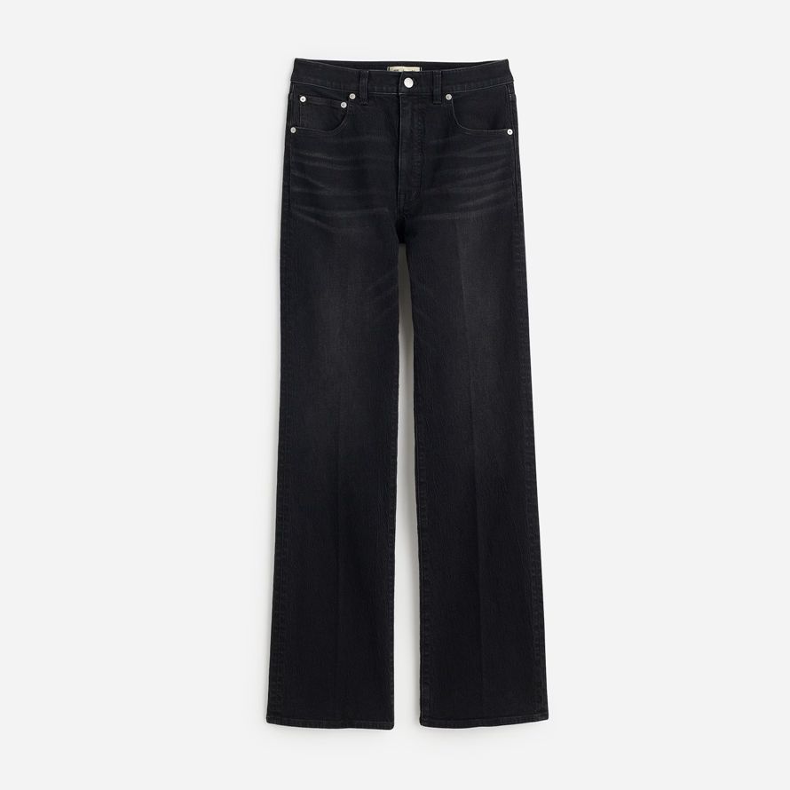 schwarz madewell relaxed bootcut damen jeans
