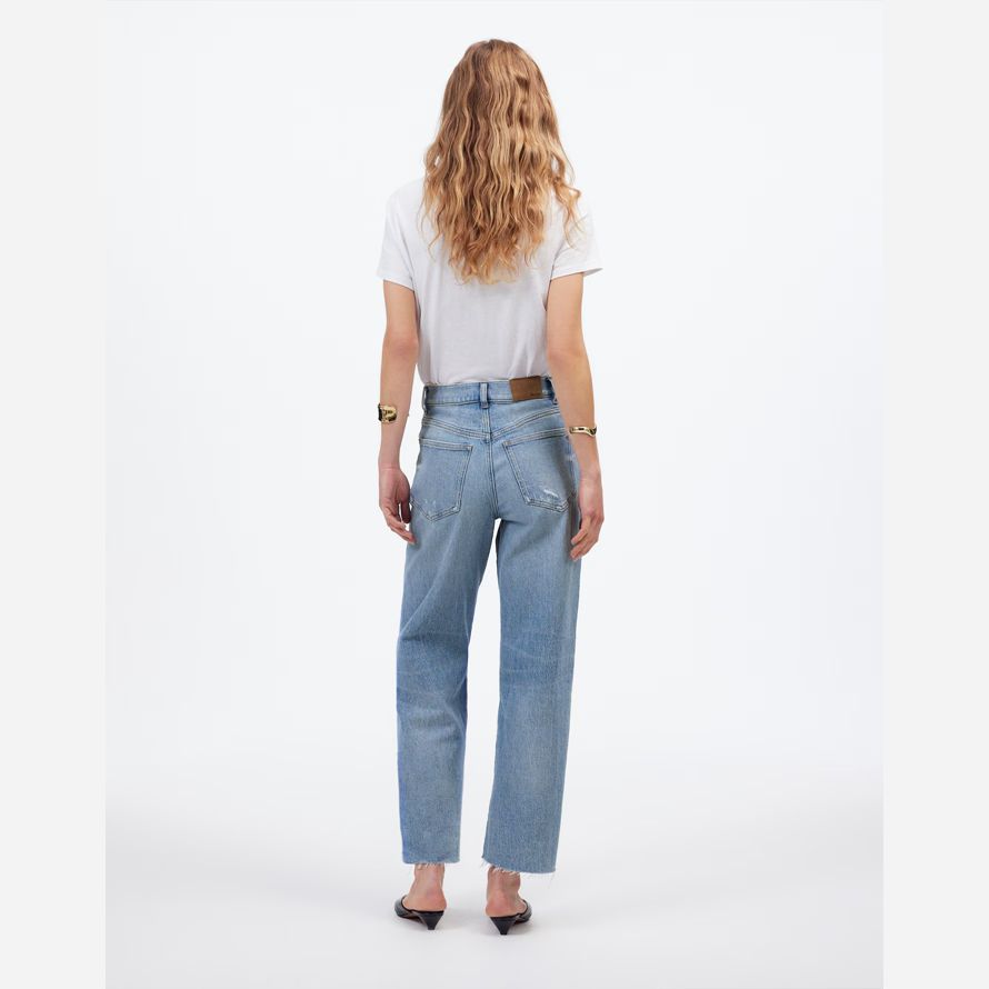 madewell die perfekte vintage-wide-leg crop womens jeans licht blau