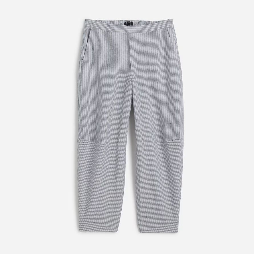 grau madewell pull-on-barrel-damen hosen