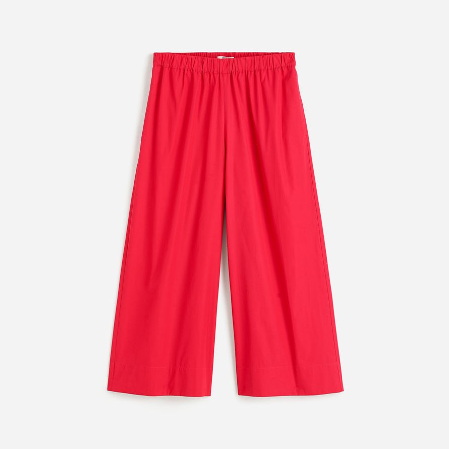 damen madewell pull-on baumwolle hose red