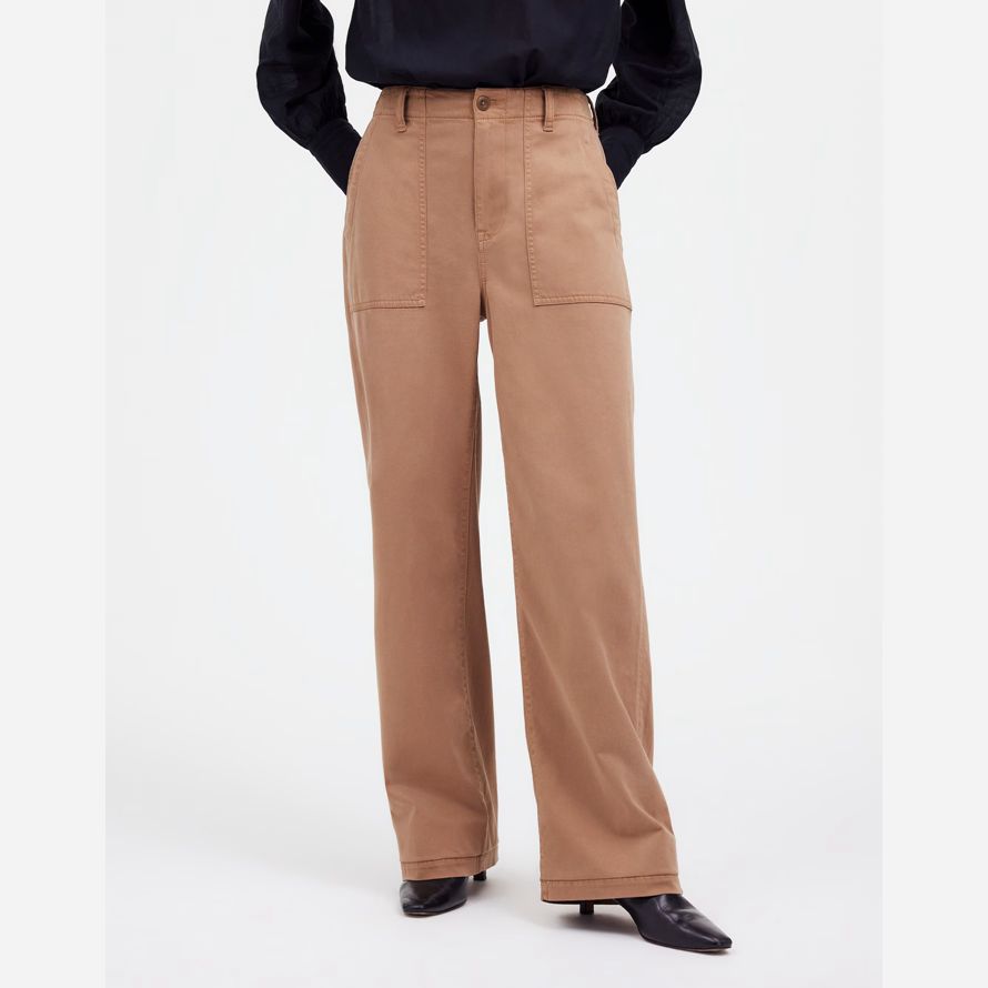 damen madewell tief liegende baggy-dienstprogramm hose-brown