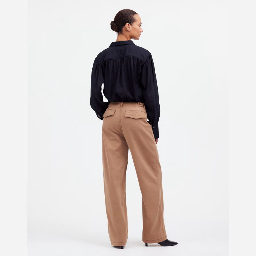 damen madewell tief liegende baggy-dienstprogramm hose-brown