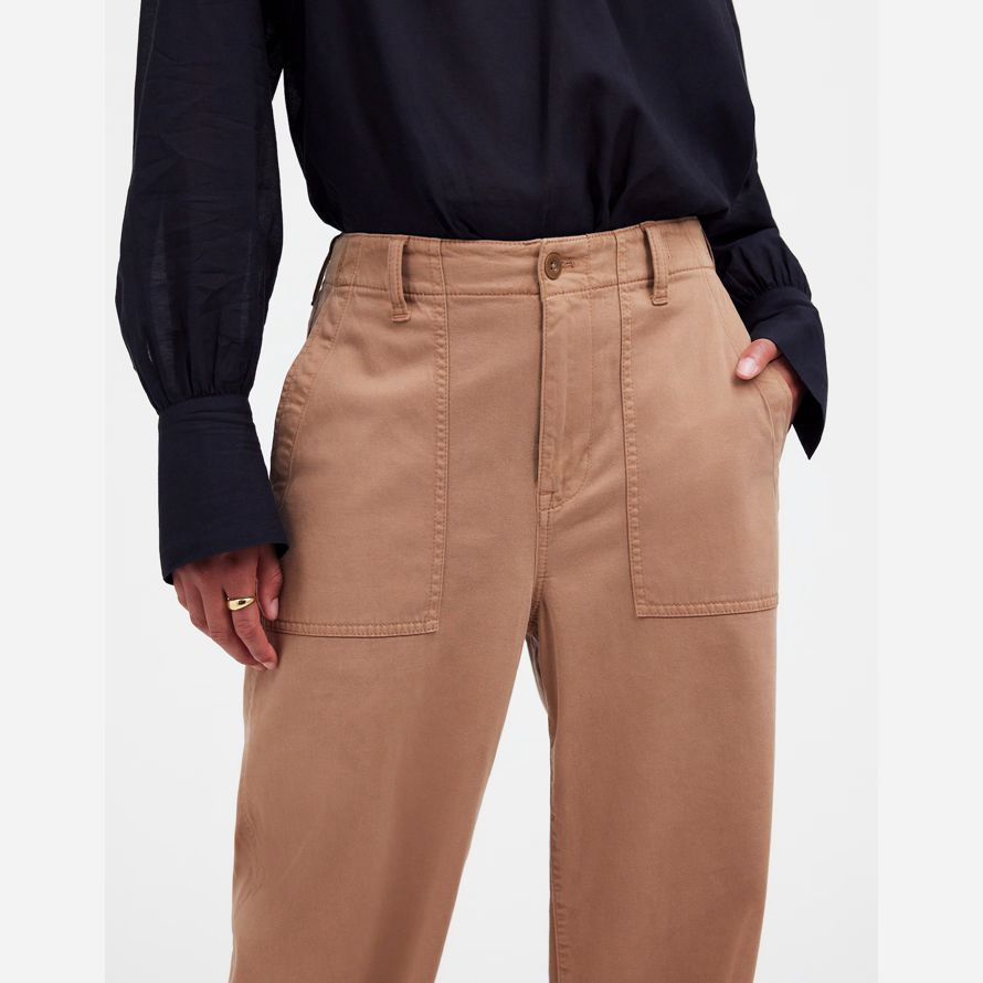 damen madewell tief liegende baggy-dienstprogramm hose-brown