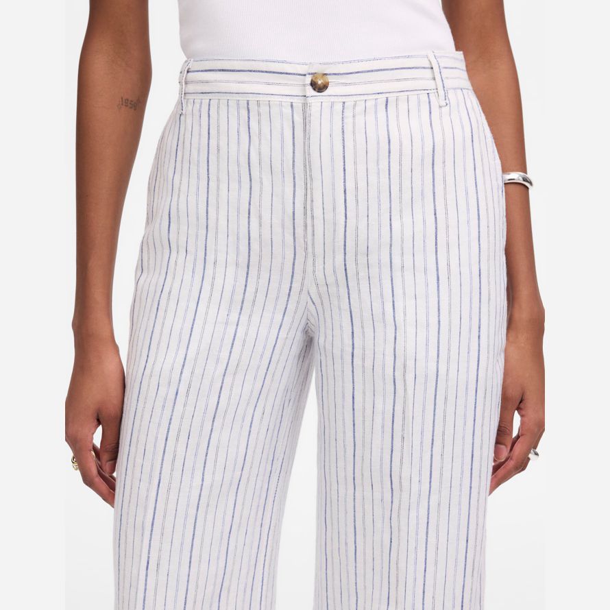 weiß blau damen madewell zoe entspannte weite hosen