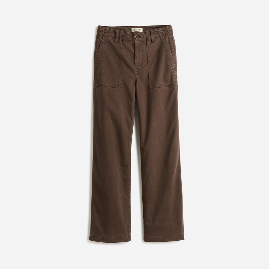 damen madewell tief liegende baggy-utility pants-dark brown