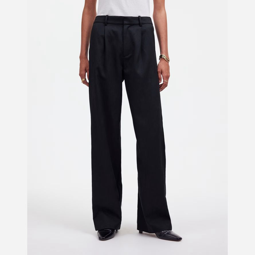 schwarz madewell slouchy gerade damen hosen