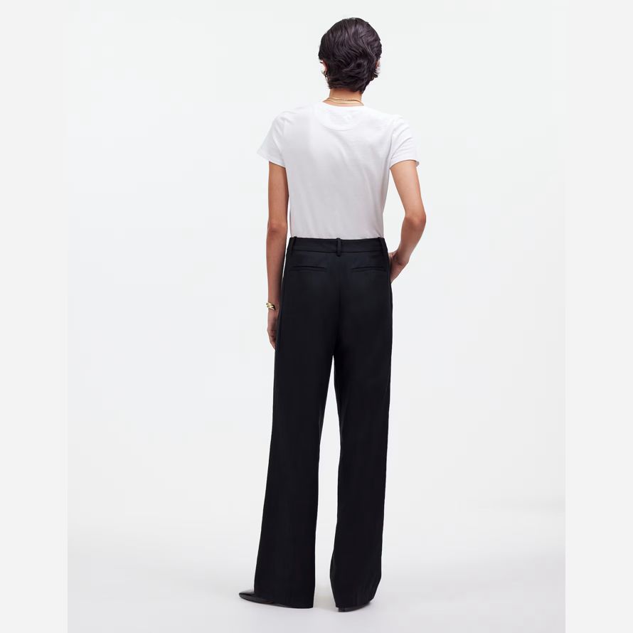 schwarz madewell slouchy gerade damen hosen