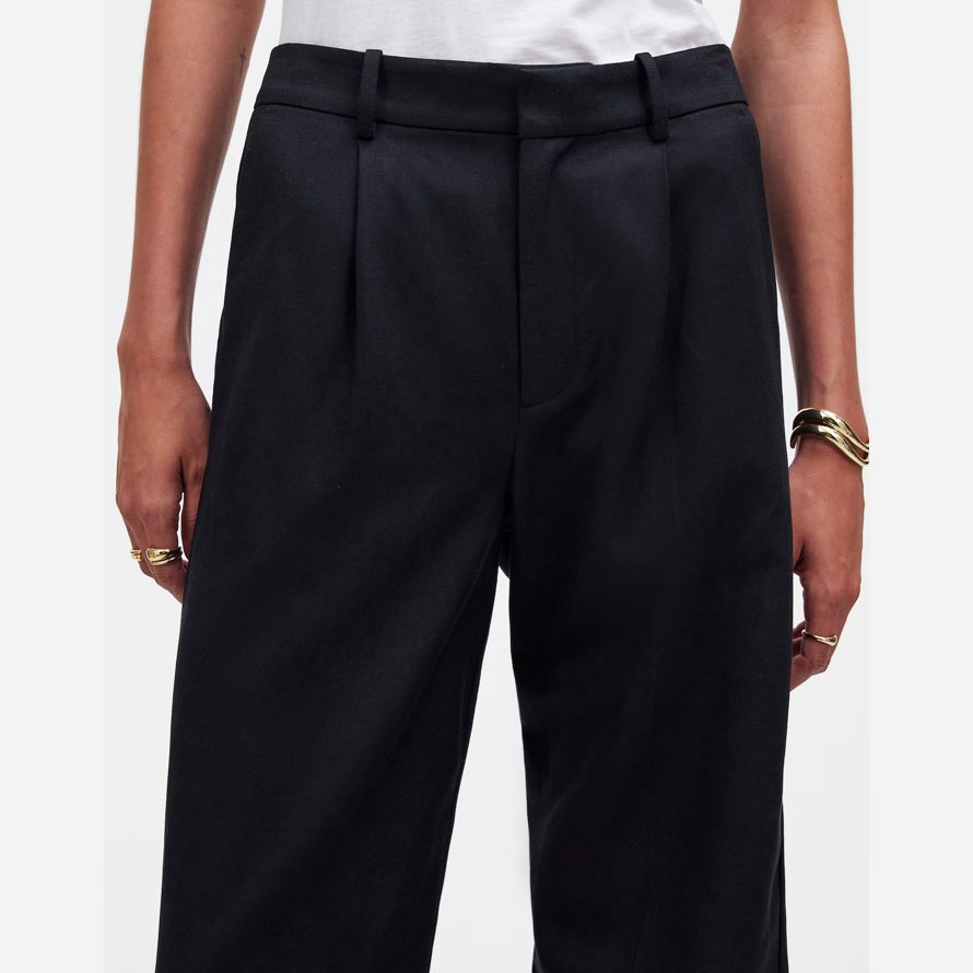 schwarz madewell slouchy gerade damen hosen