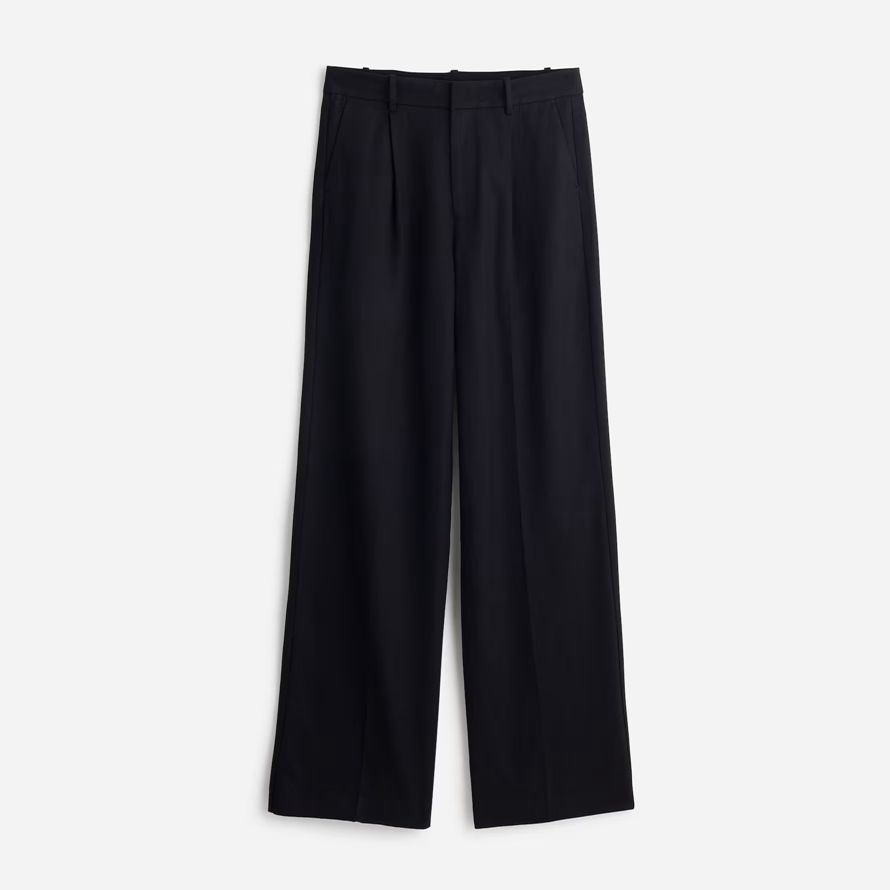 schwarz madewell slouchy gerade damen hosen