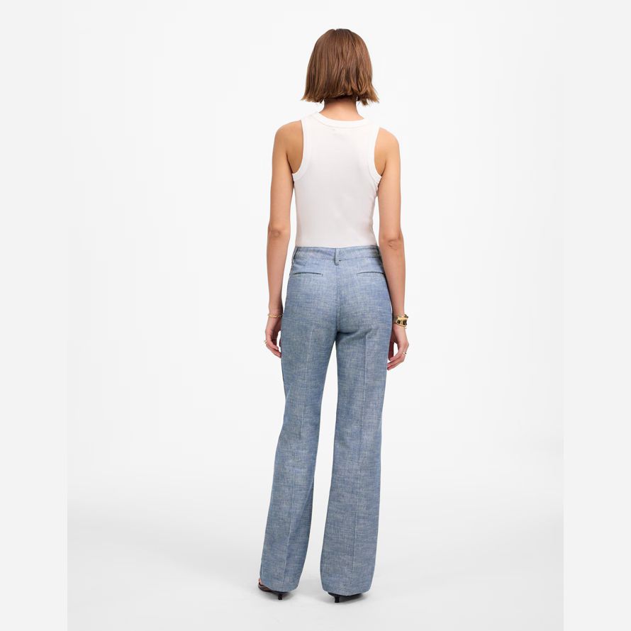 madewell straight-flare womens hosen-blue