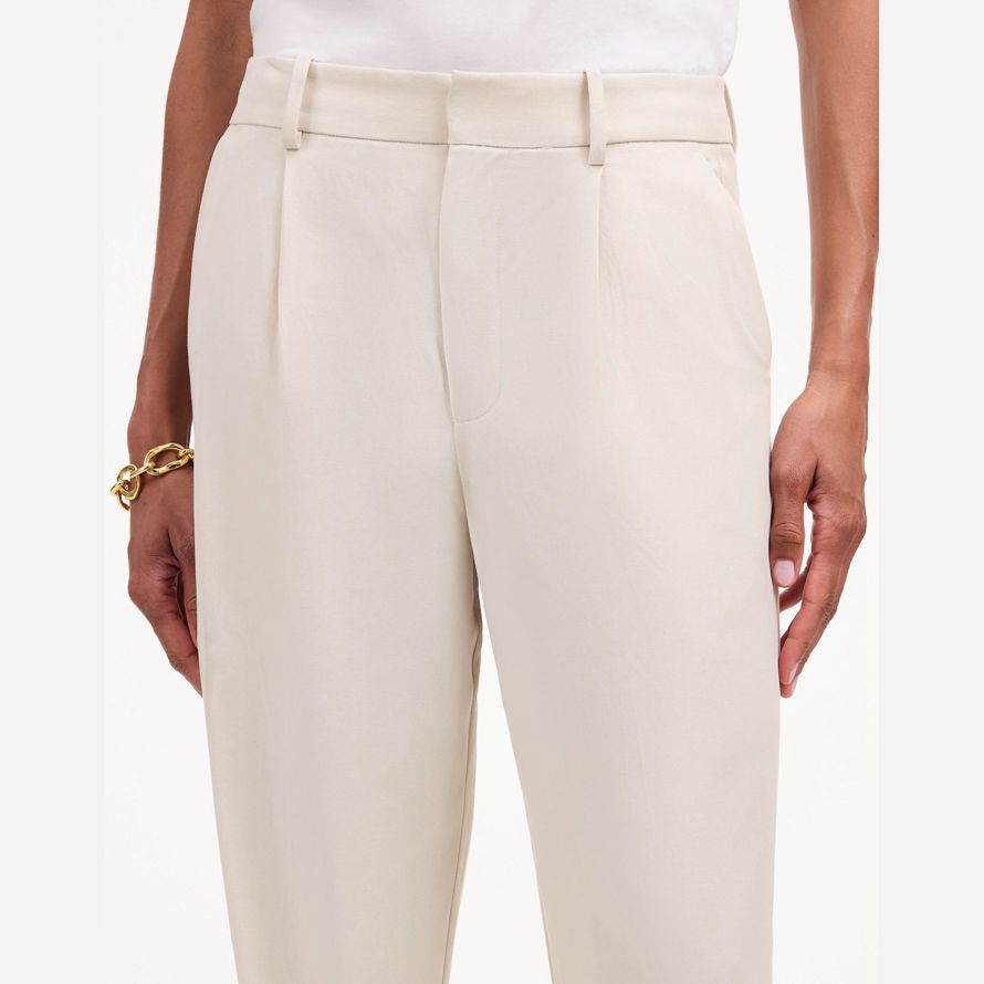 damen madewell slouchy gerade hosen-beige
