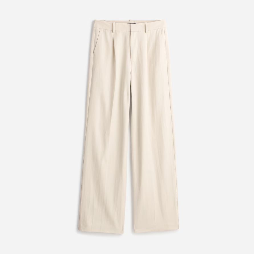 damen madewell slouchy gerade hosen-beige