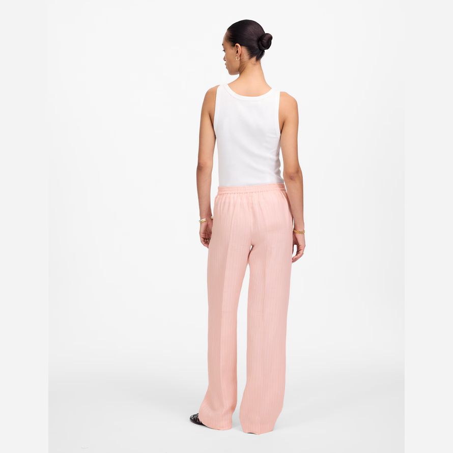 light coral madewell easy pull-on damen pants