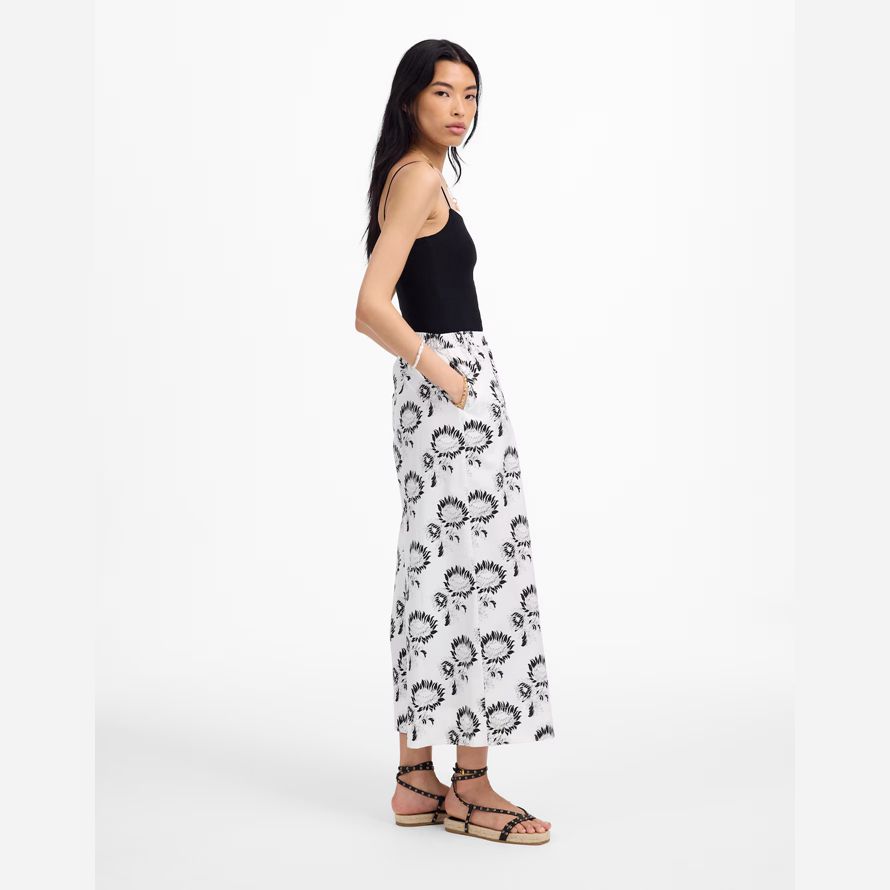 weiß schwarz madewell pull-on baumwolle damen hosen