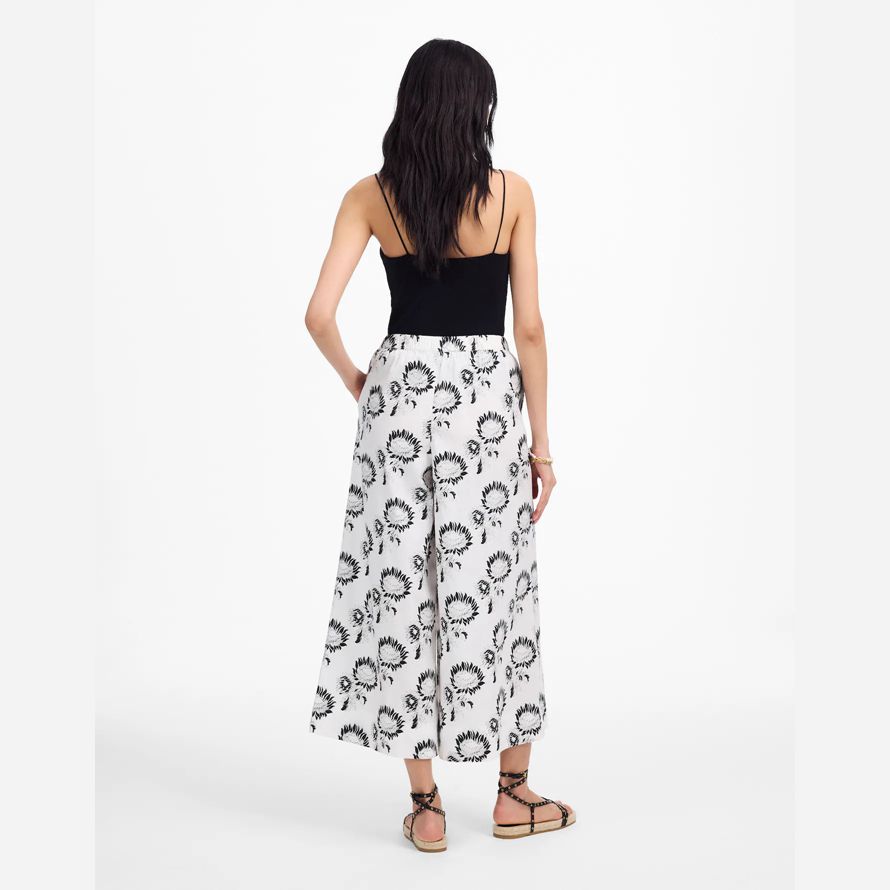 weiß schwarz madewell pull-on baumwolle damen hosen