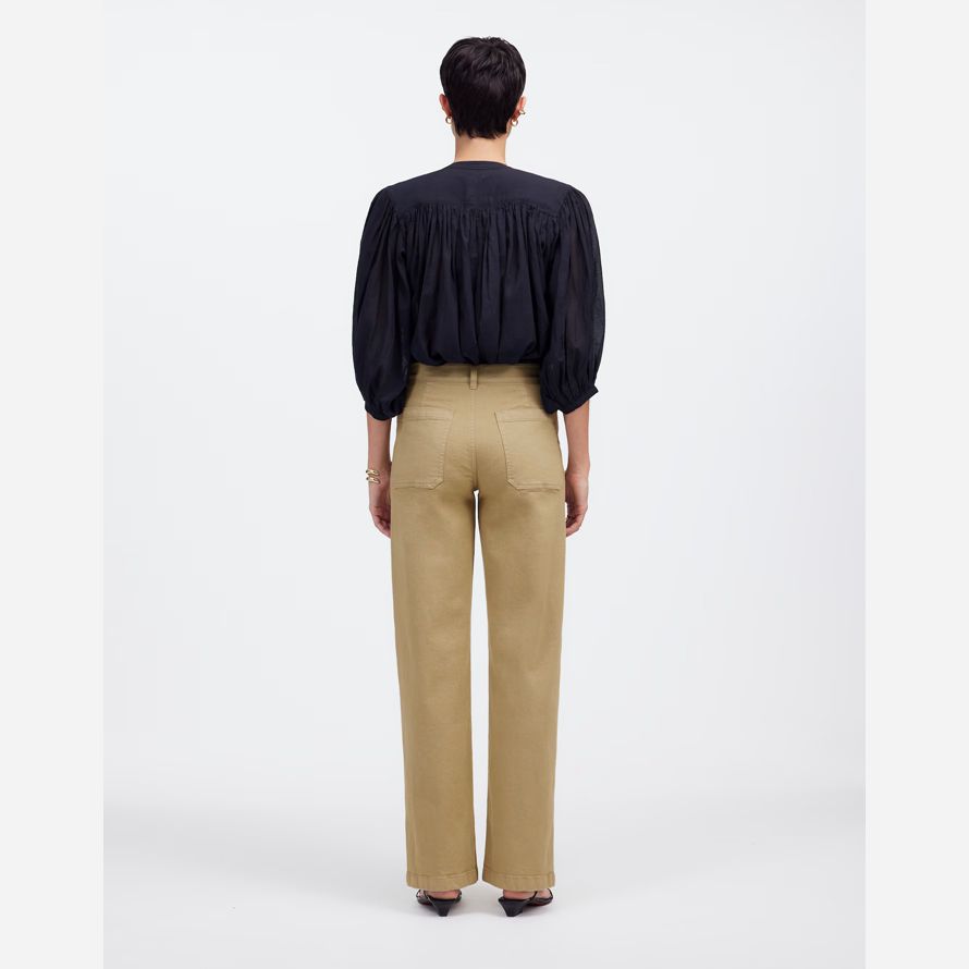 damen madewell die emmett wide-leg-hosen-khaki